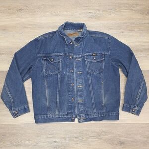Wrangler Mens 100% Cotton Denim/ Jean Trucker Westernwear Cowboy Cut Jacket Sz L